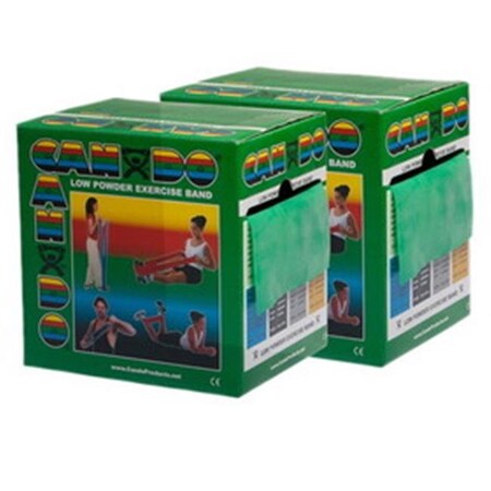 Fabrication Enterprises Fabrication Enterprises 10-5493 Cando Twin-Pak Exercise Band; Green - 100 yards 1312592